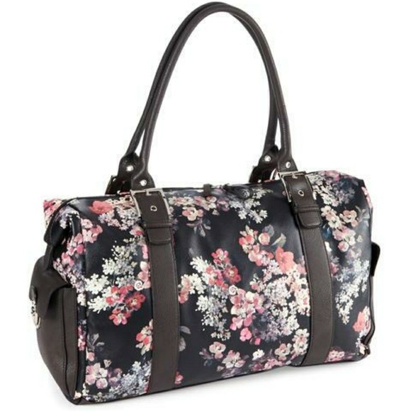 floral carry on